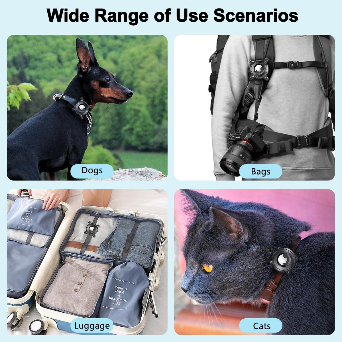 GlowPup AirTag collar holder mounting kit and screwdriver
